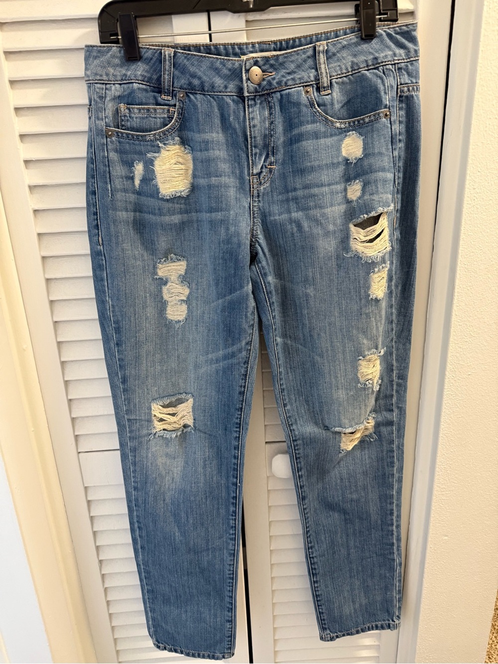 BCBGeneration Distressed Light Wash Jeans